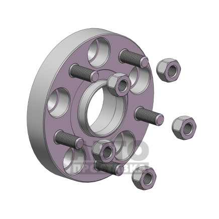 foto-Проставки для вылета колес на Subaru 25 мм 5x114,3 dia 56,1 (STUD12x1.25) фото, Артикул: 1008-04-107/25