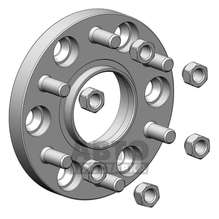foto-Проставки для вылета колес на Nissan 20 мм 6x139,7 dia 78,1 (STUD14x1.5) фото 1