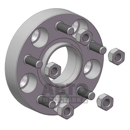 foto-Проставки для вылета колес на Tesla 30 мм 5x114,3 dia 64,1 (STUD12x1.5) фото 2