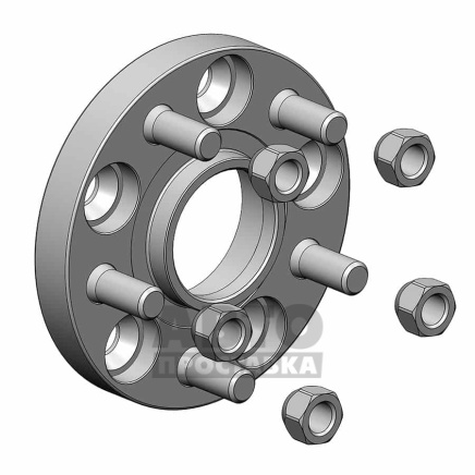 foto-Проставки для вылета колес на Tesla 20 мм 5x114,3 dia 64,1 (STUD14x1.5) фото 4